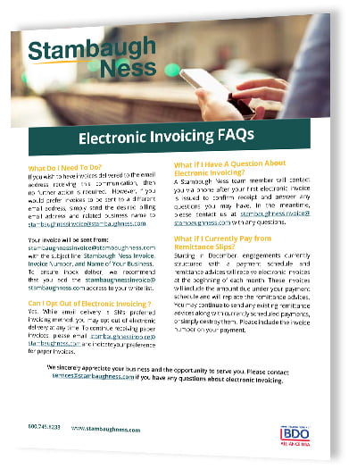 SN's Electronic Invoicing