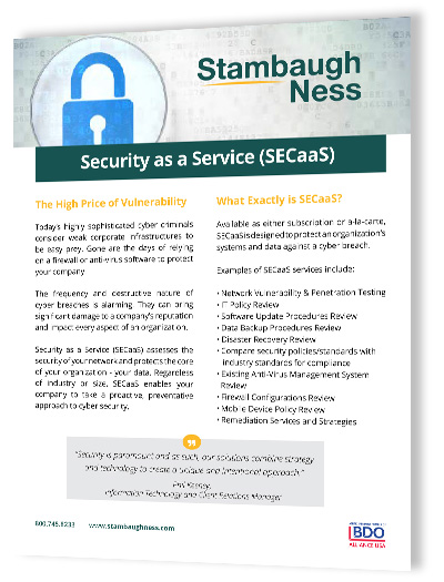 Security as a Service