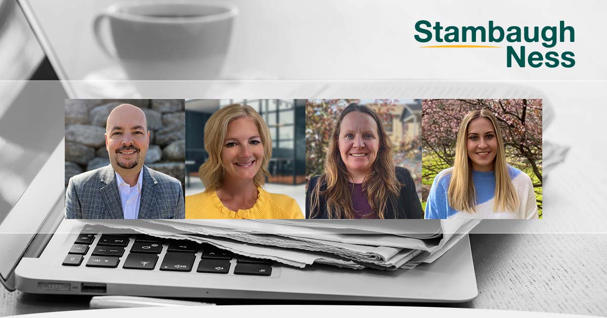 Stambaugh Ness Announces Exciting New Additions to the Team for Q2 2023