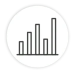Bar chart icon representing Power BI "Descriptive Analytics"