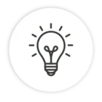 Lightbulb icon representing Power BI "Prescriptive Analytics"