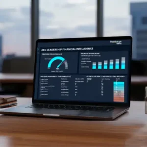 Stambaugh Ness leadership workshop: Financial intelligence dashboard for Principals and C-suite leaders. Visualizes AEC metrics including utilization, multiplier, and backlog to drive firm-wide decision making and sustainable growth.